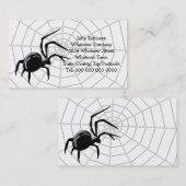 Carte De Visite Web Araignées (Devant / Derrière)