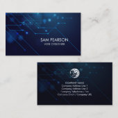 Carte De Visite Web Designer Internet Circuits (Devant / Derrière)