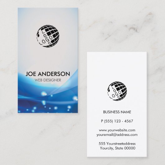 Carte De Visite Web Designer IT Computer (Devant / Derrière)