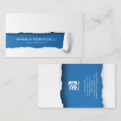 Carte de visite Web Designer papier déchiré (Devant / Derrière)