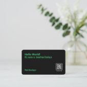 Carte de visite Web Developer (Debout devant)