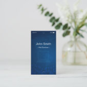 Carte De Visite Web Developer - Apple iOS Conception Plat Personna (Debout devant)