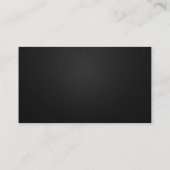 Carte De Visite Web Developer - Elegant Black QR Code (Dos)