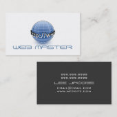 Carte De Visite Web Developer Master Designer Computer Tech (Devant / Derrière)