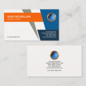 Carte De Visite Web moderne de flèche grise unique élégante de (Devant / Derrière)