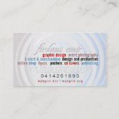 carte de visite Webgrrl.biz (Dos)