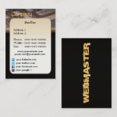 Carte de visite Webmaster (Devant / Derrière)