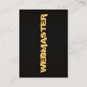 Carte de visite Webmaster (Dos)