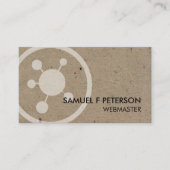 Carte De Visite Webmaster Network Points Icon (Devant)