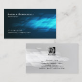 Carte De Visite Webmaster Ordinateur InternetTechnique BlueFlashba (Devant / Derrière)