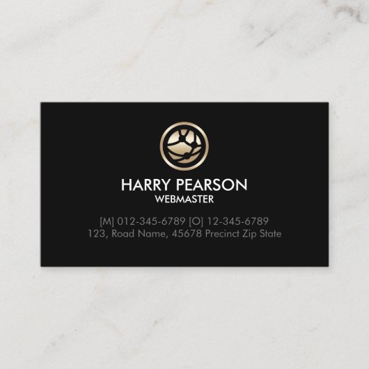 Carte De Visite Webmaster Technique Internet (Devant)