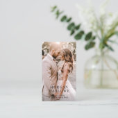 Carte De Visite Wedding Photographer Business Card (Debout devant)