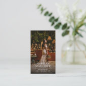 Carte De Visite Wedding Photographer Business Card (Debout devant)