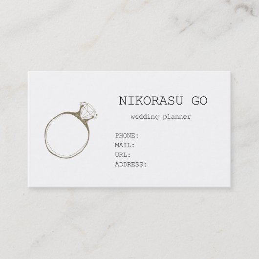CARTE DE VISITE WEDDING PLANNER (Devant)