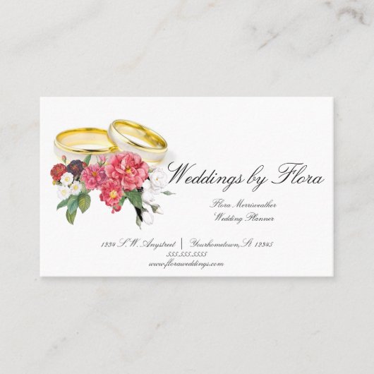 Carte De Visite Wedding planner (Devant)
