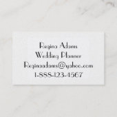 Carte De Visite wedding planner (Dos)