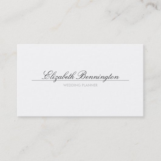 Carte de visite wedding planner (Devant)