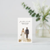 Carte de visite wedding planner (Debout devant)