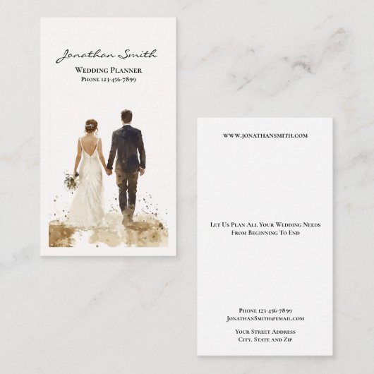 Carte de visite wedding planner (Devant / Derrière)