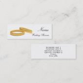 Carte de visite wedding planner (Devant / Derrière)