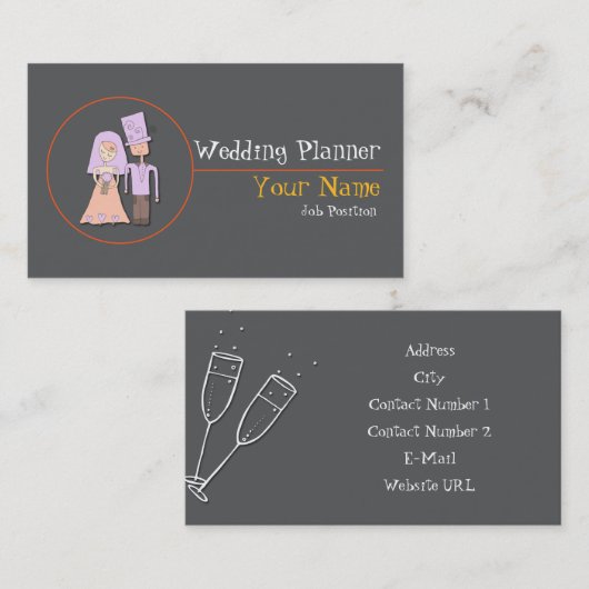 Carte de visite wedding planner (Devant / Derrière)
