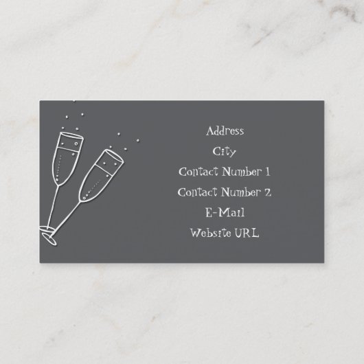 Carte de visite wedding planner (Dos)