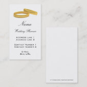 Carte de visite wedding planner (Devant / Derrière)