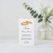 Carte de visite wedding planner (Debout devant)