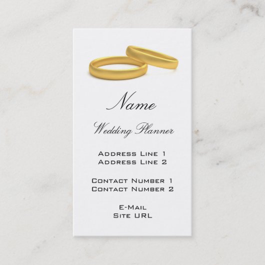 Carte de visite wedding planner (Devant)