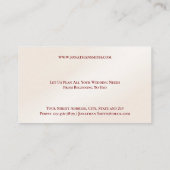 Carte de visite wedding planner (Dos)
