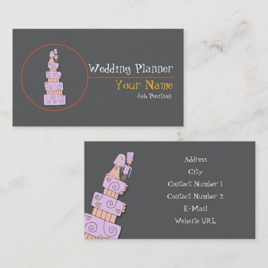 Carte de visite wedding planner (Devant / Derrière)