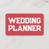 Carte De Visite Wedding planner (Devant)