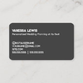 Carte De Visite Wedding planner (Dos)