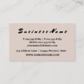 Carte De Visite Wedding planner. Approvisionnement. Épouser des (Dos)