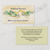 Carte de visite wedding planner avec anneaux (Devant / Derrière)