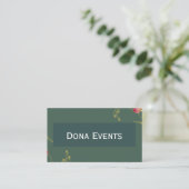 Carte De Visite Wedding Planner Business Card (Debout devant)