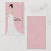 Carte De Visite Wedding planner choisir la couleur arrière - plan (Devant / Derrière)