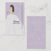 Carte De Visite Wedding planner choisir la couleur arrière - plan (Devant / Derrière)