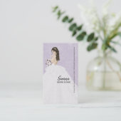 Carte De Visite Wedding planner choisir la couleur arrière - plan (Debout devant)