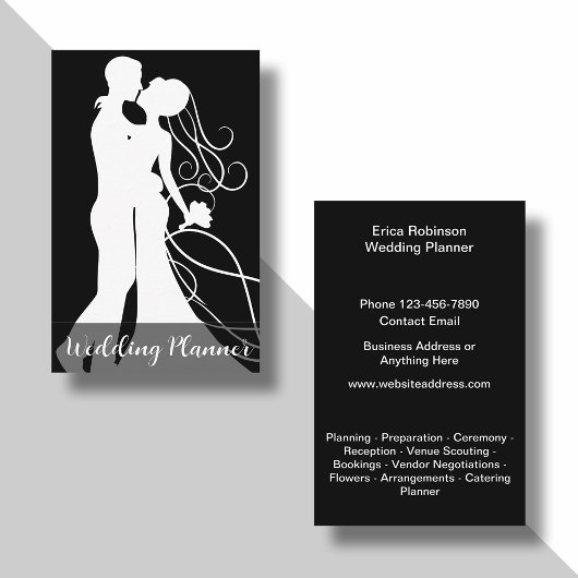 Carte de visite Wedding planner classique