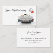 Carte De Visite Wedding planner classique de voiture (Devant / Derrière)