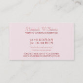 Carte de visite Wedding planner cutesy (Dos)