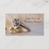 Carte De Visite Wedding planner d'anneau Fiançailles diamant (Devant)