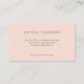 Carte De Visite Wedding planner d'aquarelle florale rouge et viole (Dos)