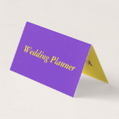 Carte De Visite Wedding planner de Pâques (Dos)