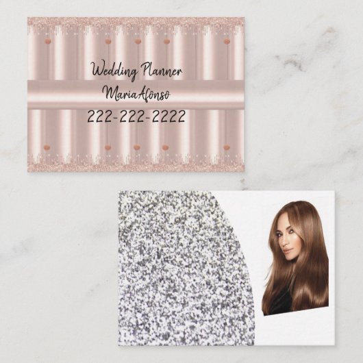 Carte de visite, Wedding planner de Parties scinti (Devant / Derrière)