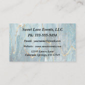 Carte de visite Wedding planner de Parties scintil (Dos)
