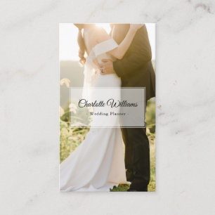 Carte De Visite Wedding planner de photos personnalisées minimalis