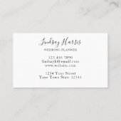 Carte De Visite Wedding planner de verdure Eucalyptus (Dos)