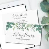 Carte De Visite Wedding planner de verdure Eucalyptus